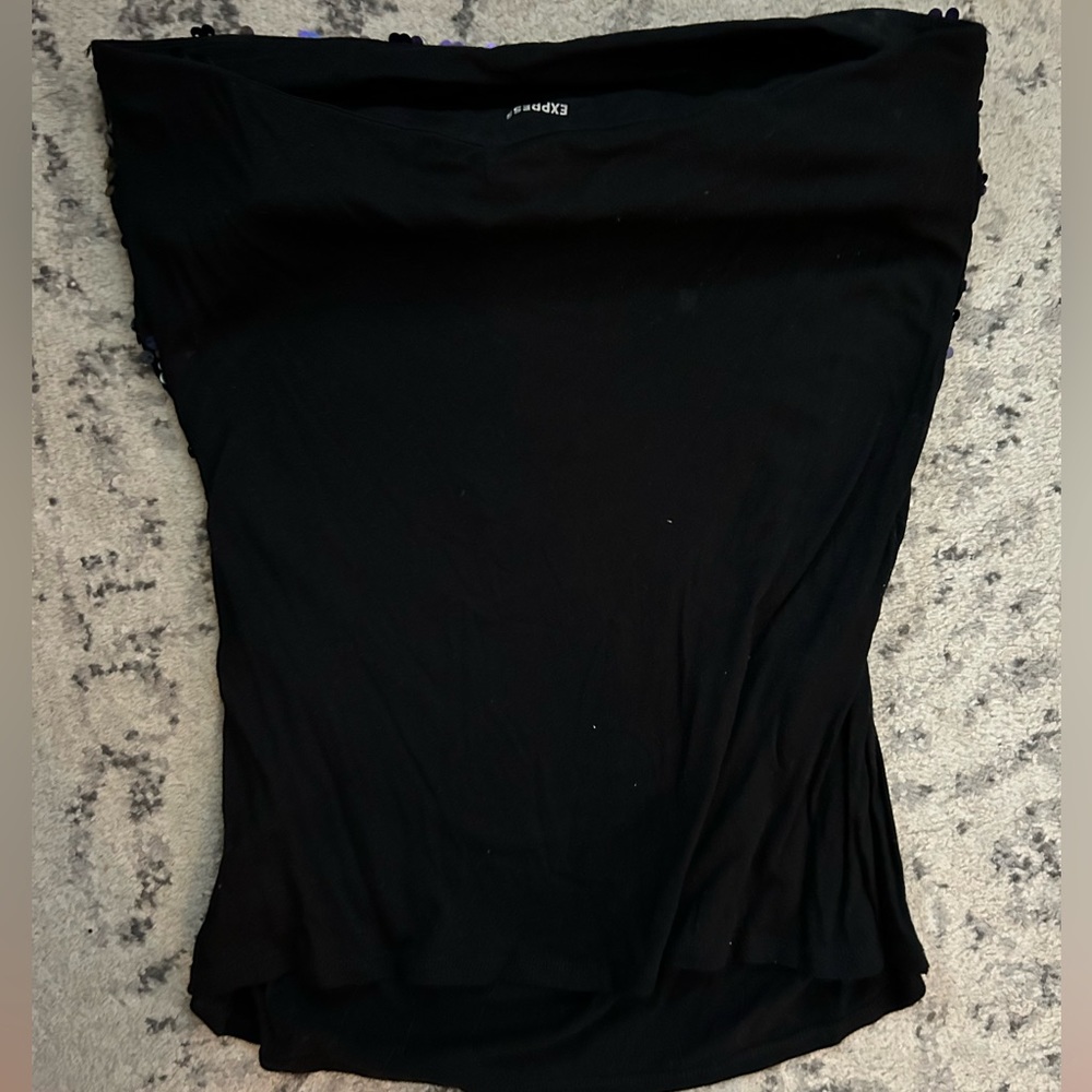 Express Sequins Tube Top - Picture 6 of 7
